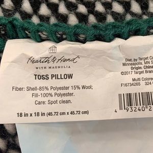 Hearth & Hand Accents - Hearth & Hand Magnolia Wool Tweed Throw Pillow Hearth & Hand Accents - Hearth & Hand Magnolia Wool Tweed Throw Pillow